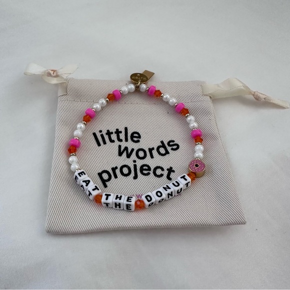 Little Words Project x Dunkin Eat The Donut Beaded Bracelet with Donut Charm - Picture 2 of 6